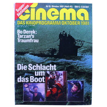 Cinema Magazin Nr. 10 (1981) | „Das Boot“ | Burt Reynolds Poster | Rares Film-Magazin